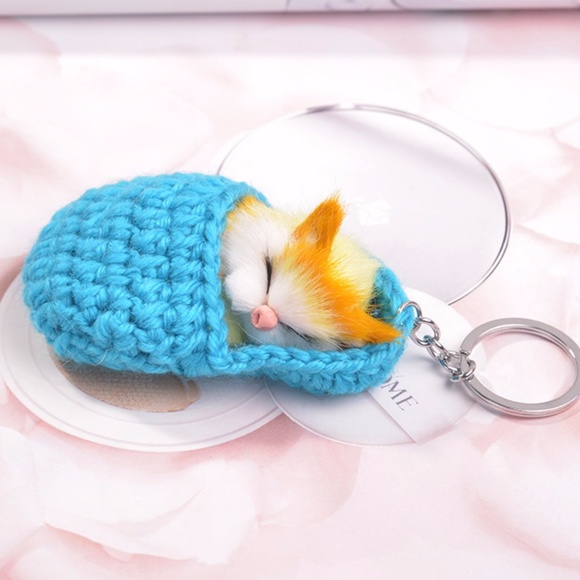 Cute Nation Accessories - NEW Cute Sleeping Cat Handbag Charm / Keychain 27